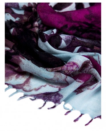 Палантин Женский W40-PORTE.FLEUR/VIOLETTE